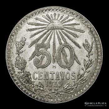 México. 50 Centavos 1939. AG.720, ... 