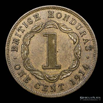 British Honduras. Jorge V. 1 Cent ... 