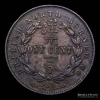 British North Borneo. 1 Cent 1887. ... 