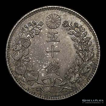 Japón. 50 Sen 1904. AG.800, ... 