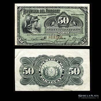 Paraguay. 50 Pesos Fuertes 1907.  ... 