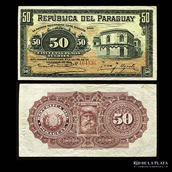 Paraguay. 50 Pesos Fuertes 1907 ... 