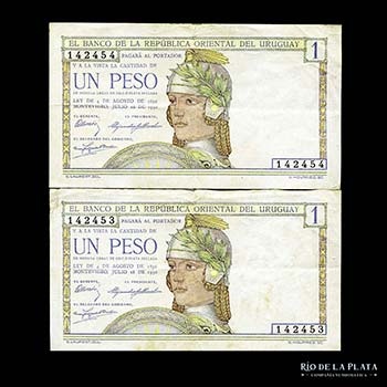 Uruguay. 1 Peso 1935 Centenario, ... 