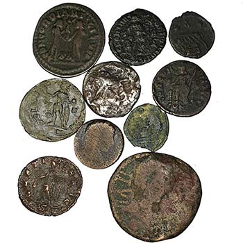 Romanas. Lote x 10 monedas a ... 