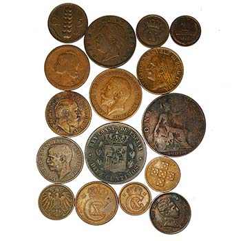 Monedas europeas siglo XIX-XX. ... 