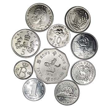Monedas mundiales. Sin Circular. ... 