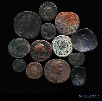Lote Ancient x 13 monedas a  ... 