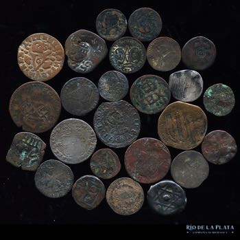 Lote x 25 monedas medievales hasta ... 