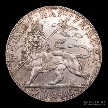 Ethiopia. 1 Birr 1902/3. AG.835; ... 