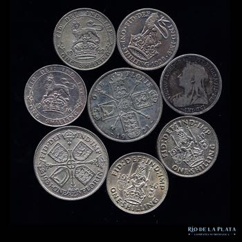 Lote 09 - 7 Monedas de plata de ... 