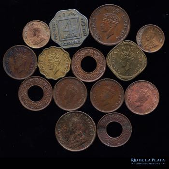 Lote 17 - 14 Monedas de la India ... 