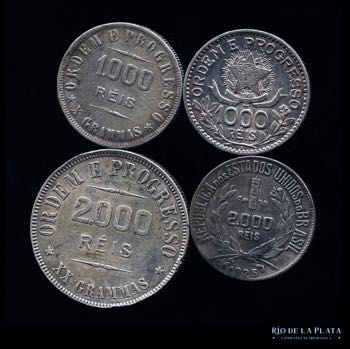 Lote 31 - 4 Monedas de Plata. ... 
