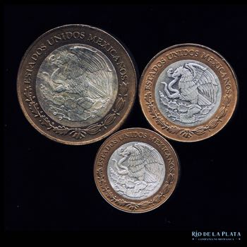 Lote 34 - México x 3 monedas de ... 