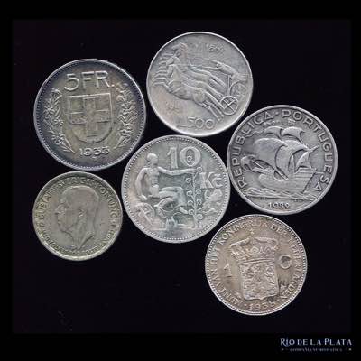 Lote. Monedas de plata. Europa ... 