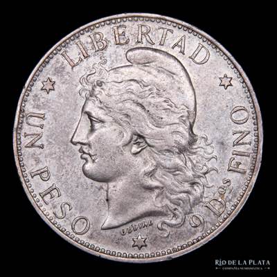 Argentina. 1 Peso 1882 Patacon. ... 