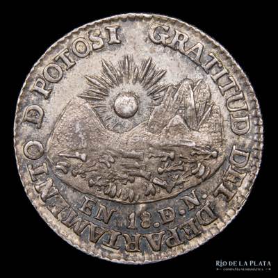 Bolivia 1 Sol 1841. Medalla ... 