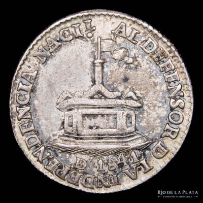 Bolivia 1 Sol 1841. Medalla ... 