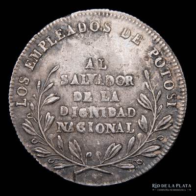 Bolivia 1 Sol 1854. Medalla ... 