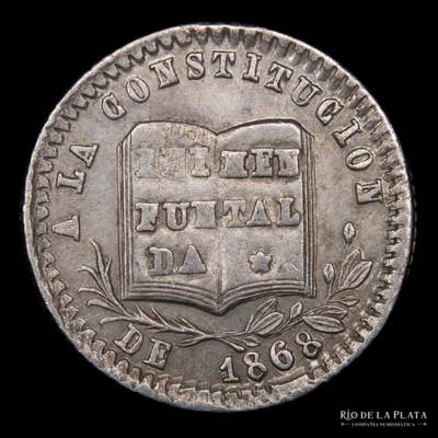Bolivia 1 Sol 1868. Medalla ... 
