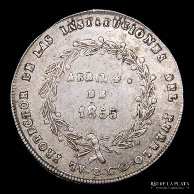 Bolivia. 2 Soles 1855. Medalla ... 