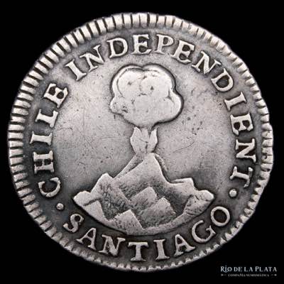 Chile.  1/2 Real 1834 I. Medio ... 