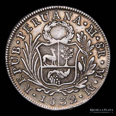 Perú. 8 Reales 1832 MM. Lima ... 