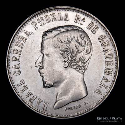 Guatemala. 4 Reales 1860 R.  ... 
