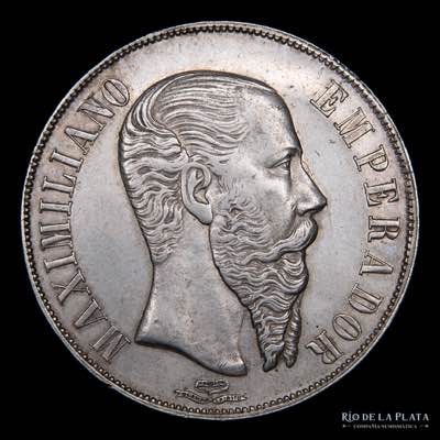 México. Imperio. 1 Peso 1866 Mo. ... 