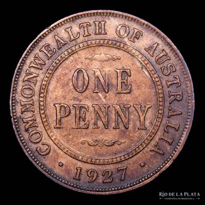 Australia. Jorge V. 1 Penny 1927. ... 