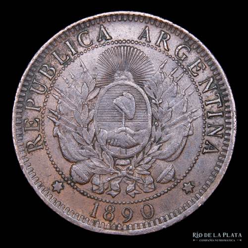 Argentina. 2 Centavos 1890. Buenos ... 