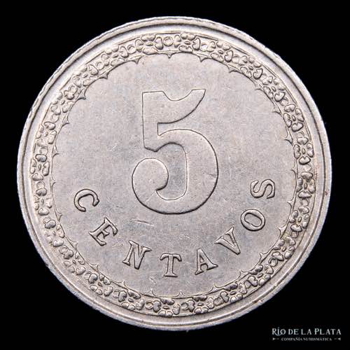 Paraguay. 5 Centavos 1908. Cu-Ni; ... 