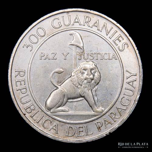 Paraguay. 300 Guaranies 1968. ... 