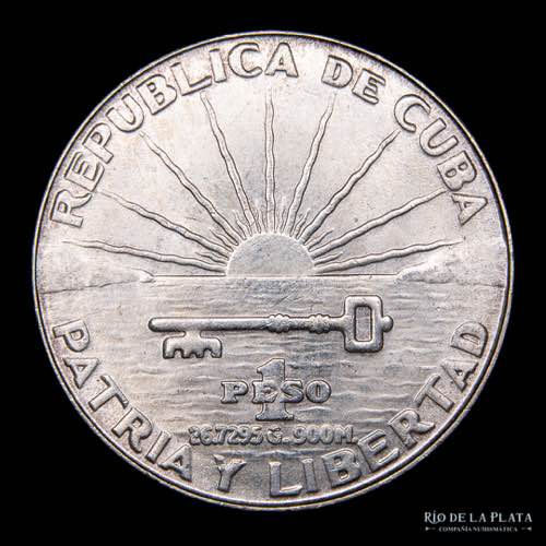 Cuba.  1 Peso 1953. Centenario de ... 
