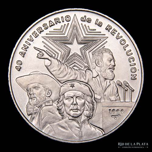 Cuba. 1 Peso 1999. 40 Aniversario ... 