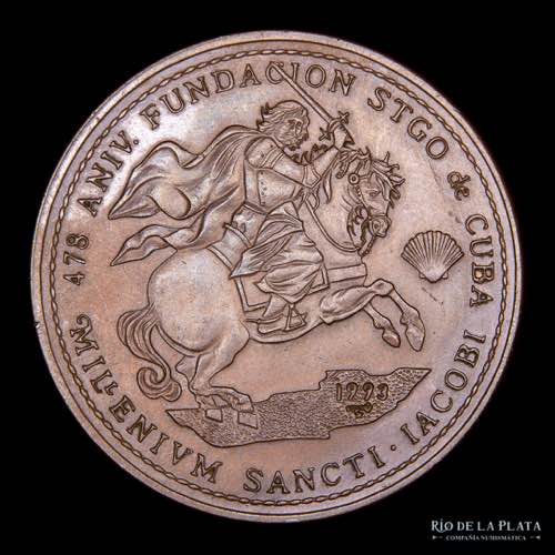 Cuba.  1 Peso 1993. San Jacobi ... 