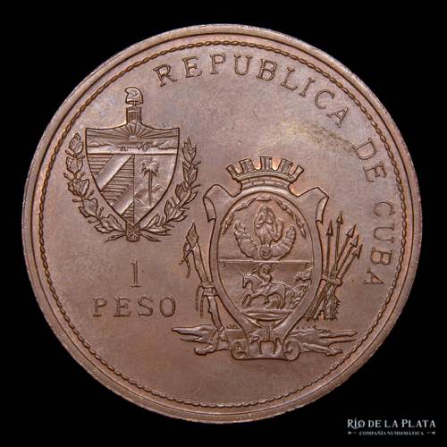 Cuba.  1 Peso 1993. San Jacobi ... 