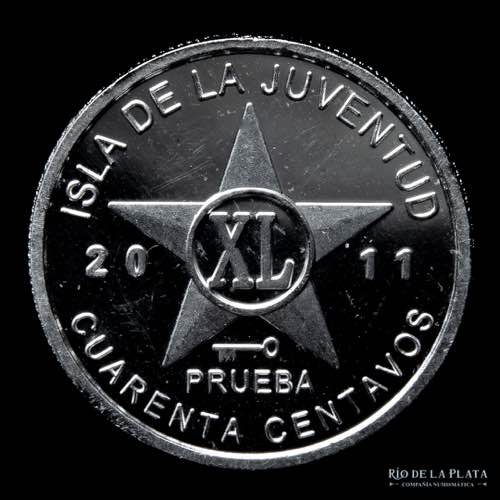 Cuba. 40 Centavos 2011. Isla de la ... 