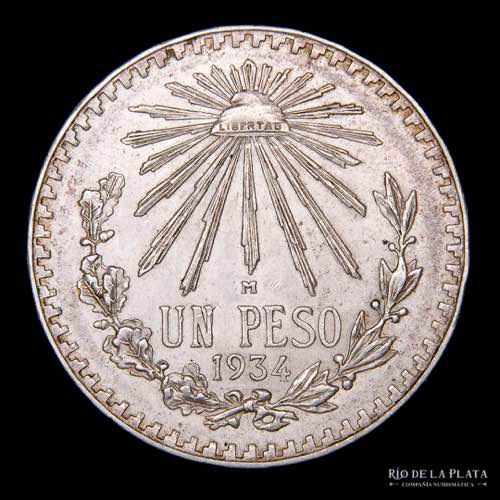 México. 1 Peso 1934. AG.720; ... 