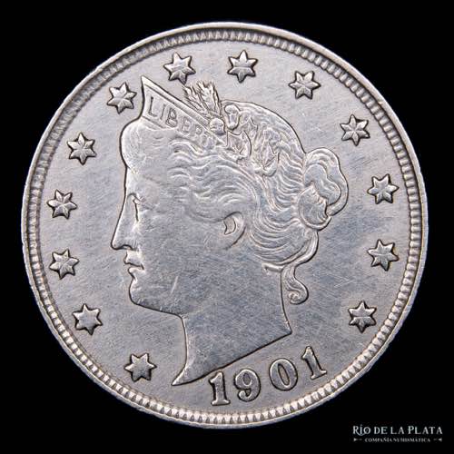 USA. 5 Cents 1901. Liberty Nickel. ... 