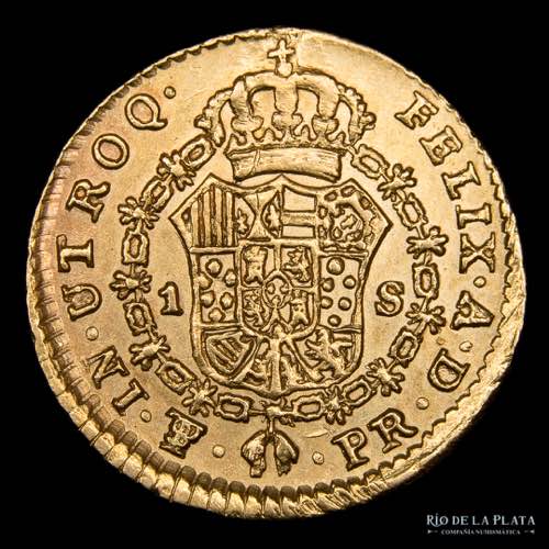 Potosí. Carlos IV. 1 Escudo 1790 ... 