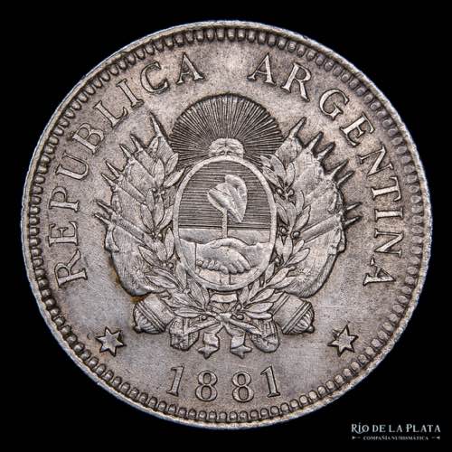 Argentina. 20 Centavos 1881. ... 