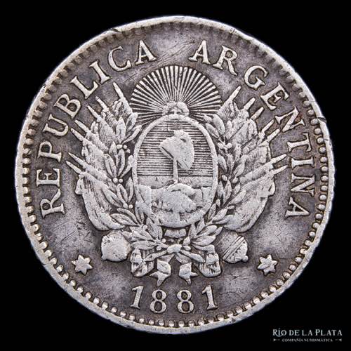Argentina. 10 Centavos 1881. ... 