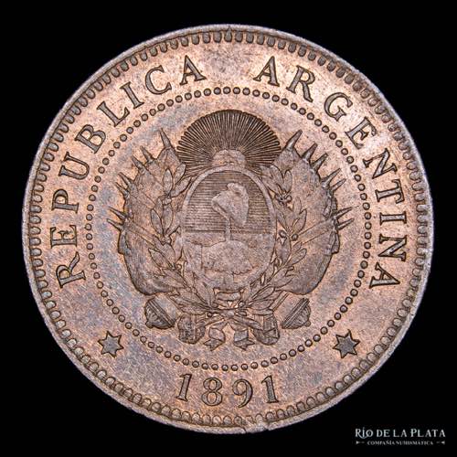 Argentina. 1 Centavo 1891. Buenos ... 