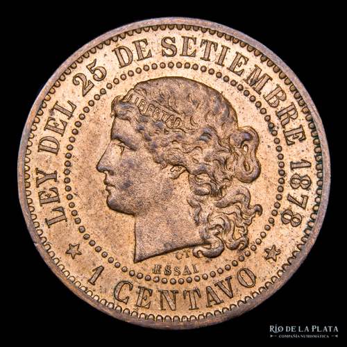 Ensayo Nacional. 1 Centavo 1878. ... 