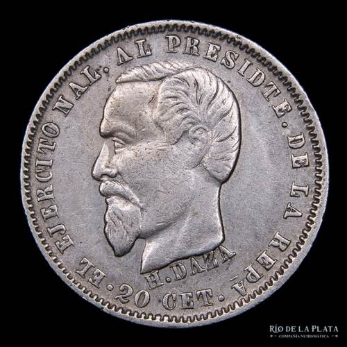 Bolivia. 20 Centavos 1879. Medalla ... 