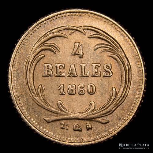 Guatemala. 4 Reales 1860 R. ... 