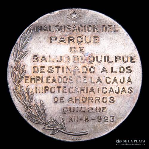 Chile. Medalla. 1923. AG; 39mm; ... 
