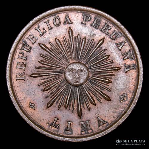 Perú. Medalla. 1877. CU; 29mm;  ... 