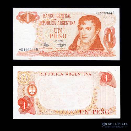 Argentina. Pesos Ley. 1 Peso 1973. ... 