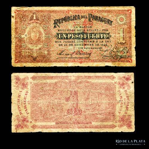 Paraguay. 1 Peso Fuerte 1894.  ... 